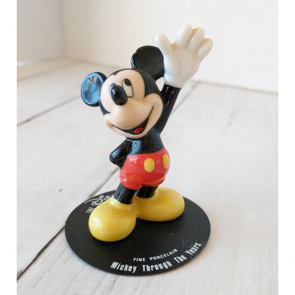 Disney Mickey Through the Years Mickey Mouse Porcelain Figurine Vtg Collectible - Picture 1 of 8